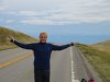 PJ on top of a 13 km climb in Montana.